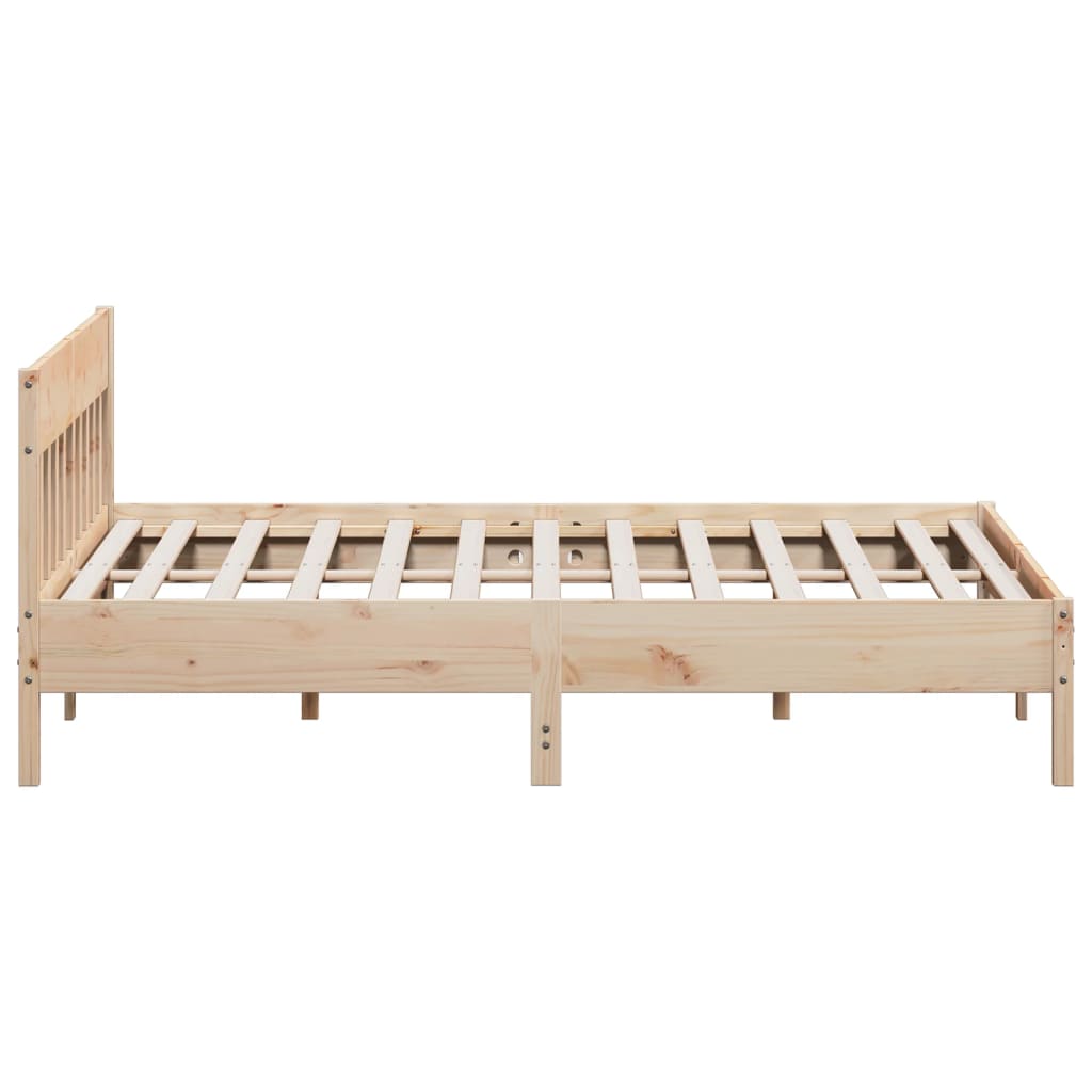 Bedframe zonder matras massief grenenhout 200x200 cm is nu te koop bij PeponiXL, paradijselijk wonen!