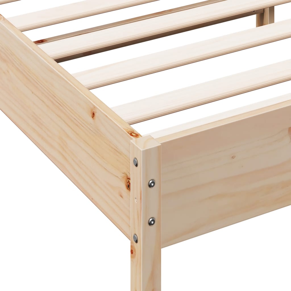 Bedframe zonder matras massief grenenhout 200x200 cm is nu te koop bij PeponiXL, paradijselijk wonen!