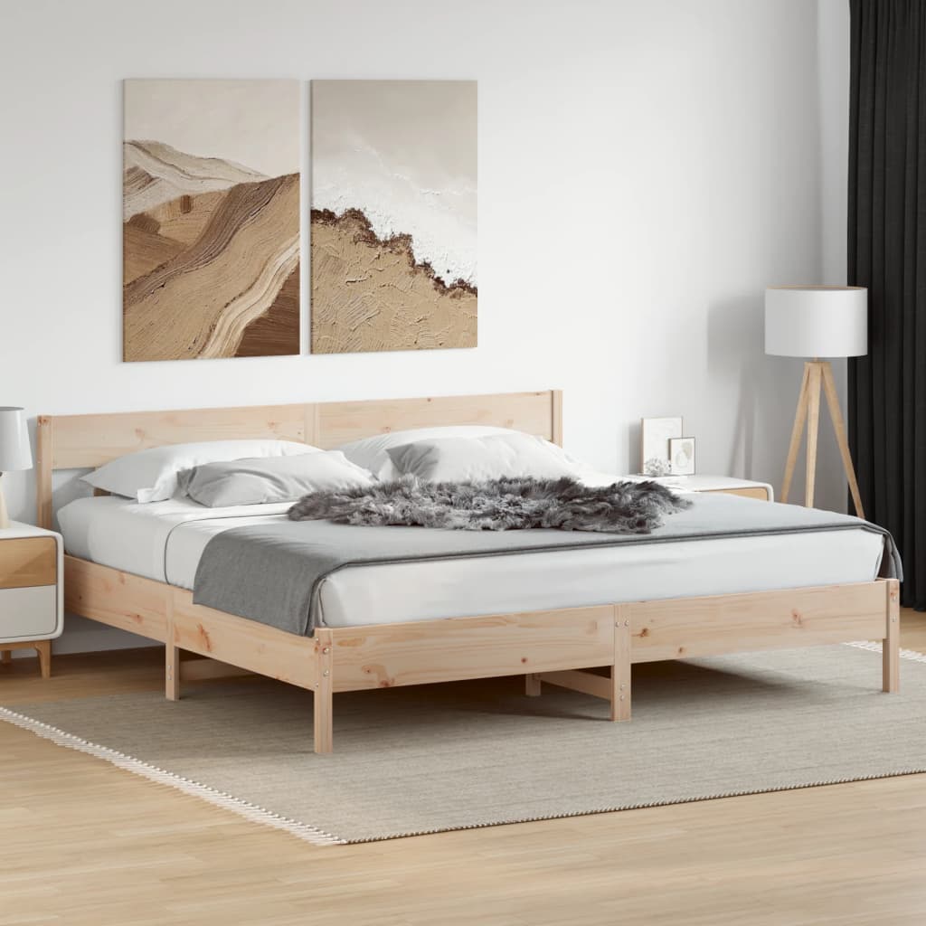 Bedframe zonder matras massief grenenhout 180x200 cm is nu te koop bij PeponiXL, paradijselijk wonen!