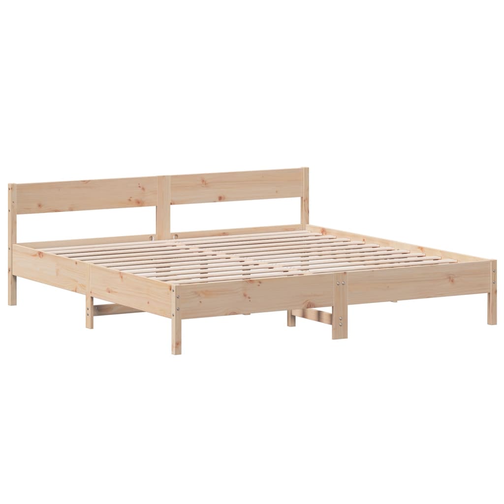 Bedframe zonder matras massief grenenhout 180x200 cm is nu te koop bij PeponiXL, paradijselijk wonen!