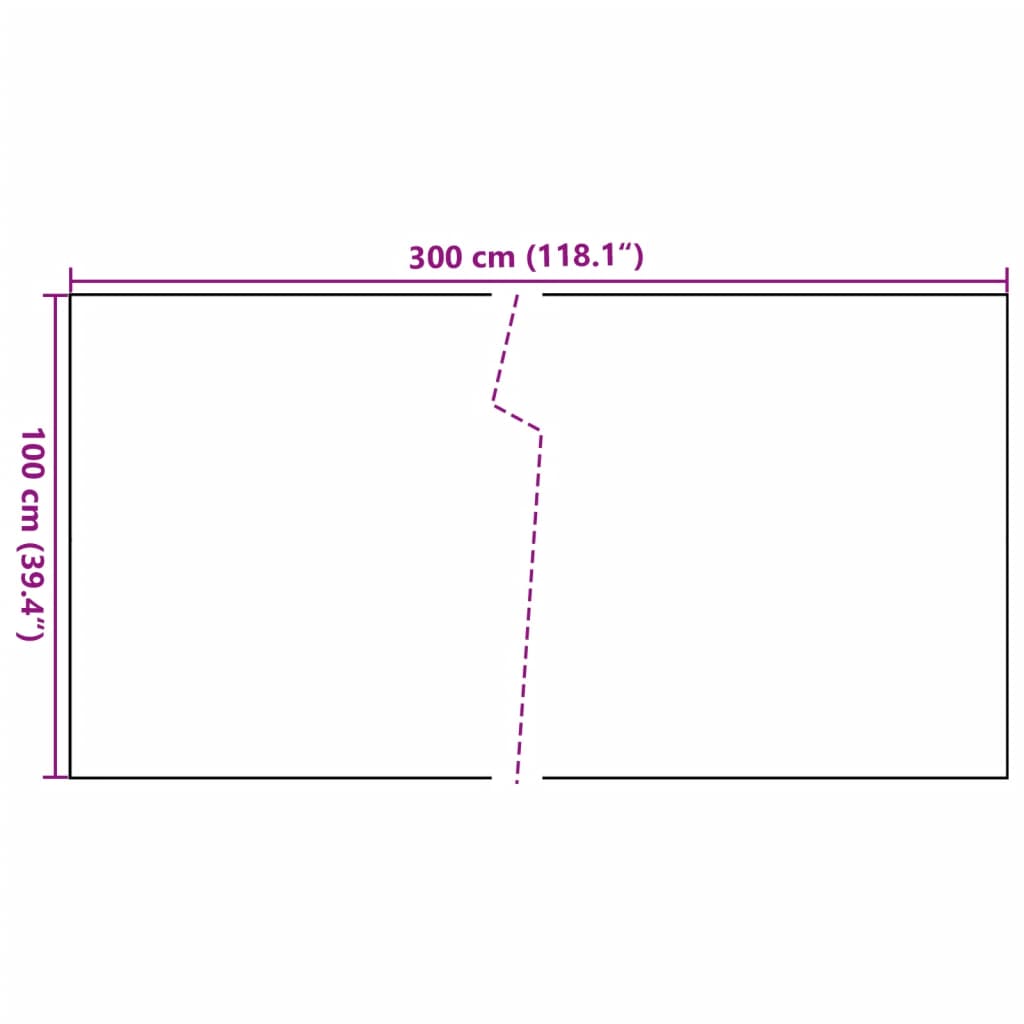 Balkonscherm 300x100 cm poly rattan antracietkleurig is nu te koop bij PeponiXL, paradijselijk wonen!