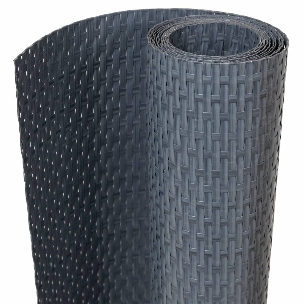 Balkonscherm 400x90 cm poly rattan antracietkleurig is nu te koop bij PeponiXL, paradijselijk wonen!