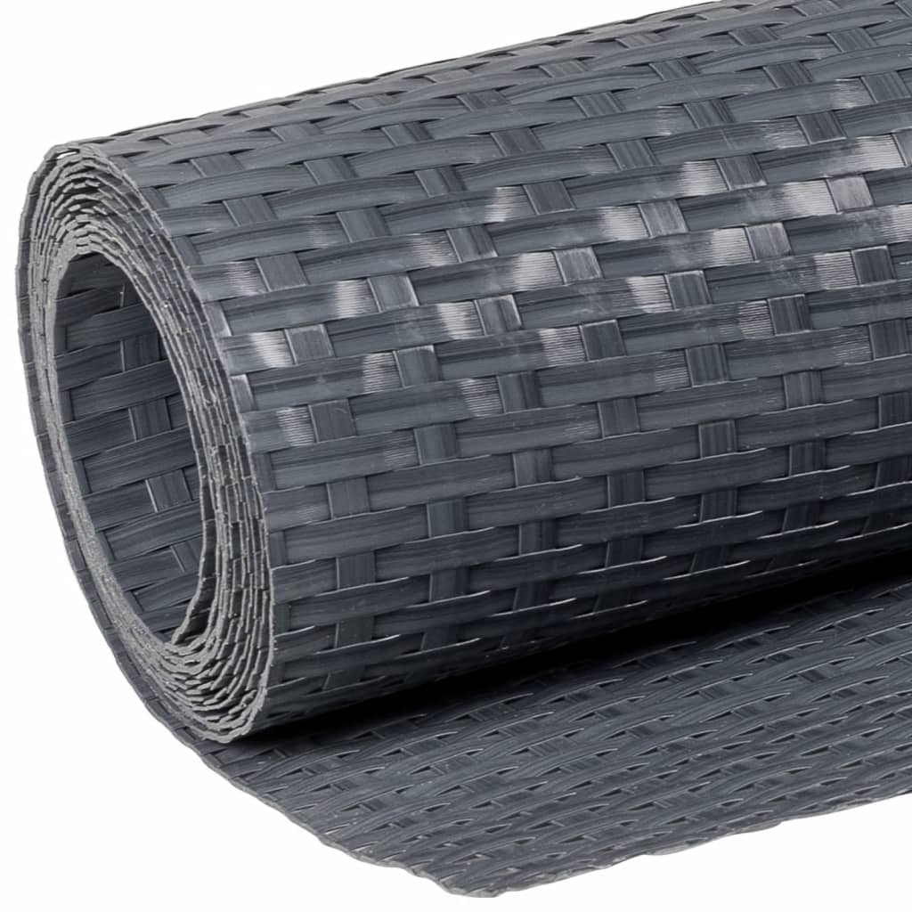 Balkonscherm 400x100 cm poly rattan antracietkleurig is nu te koop bij PeponiXL, paradijselijk wonen!