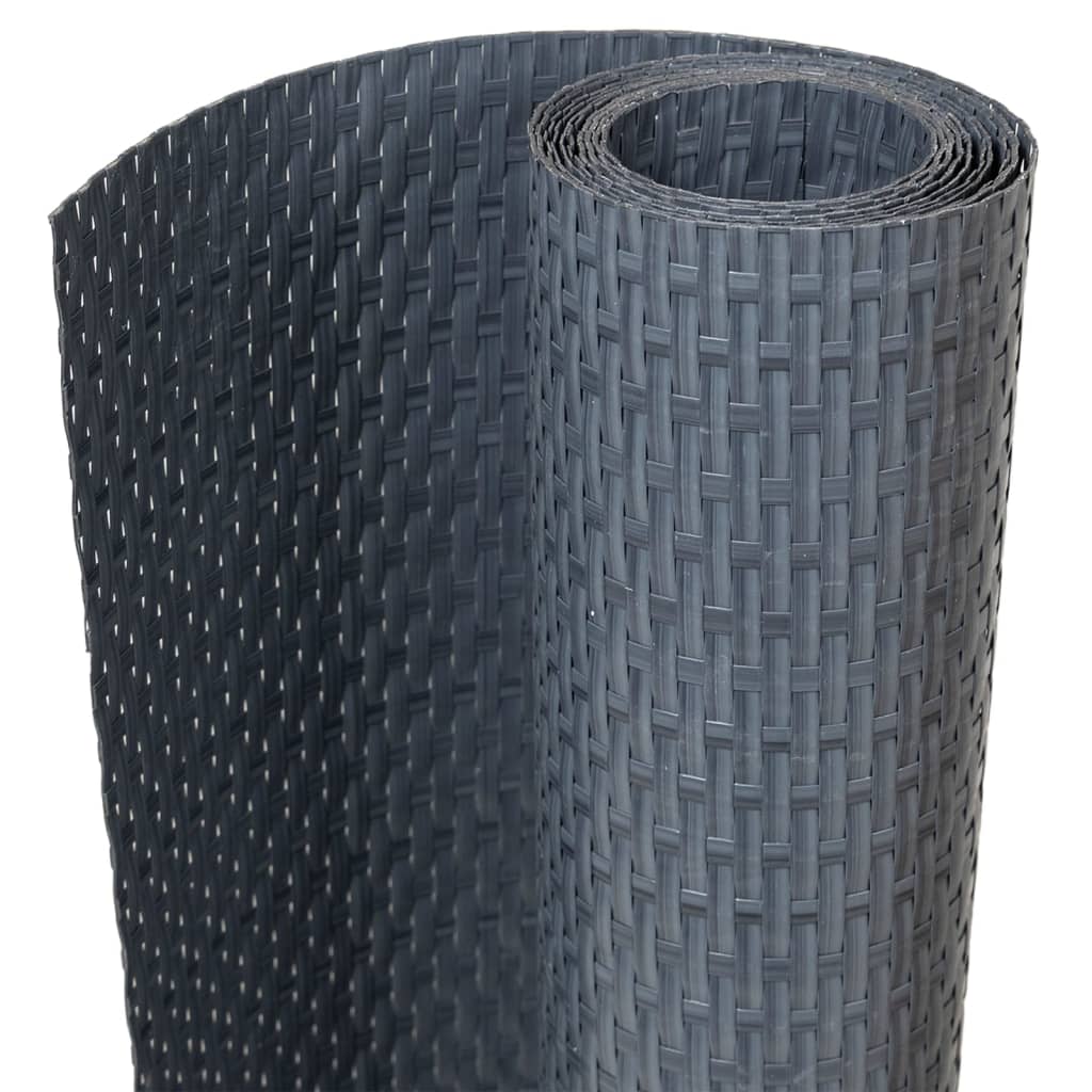Balkonscherm 1000x90 cm poly rattan antracietkleurig is nu te koop bij PeponiXL, paradijselijk wonen!
