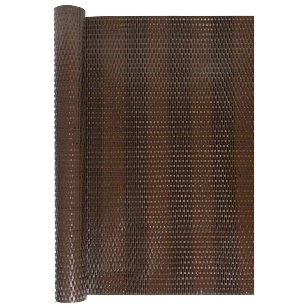 Balkonscherm 300x90 cm poly rattan bruin en zwart is nu te koop bij PeponiXL, paradijselijk wonen!