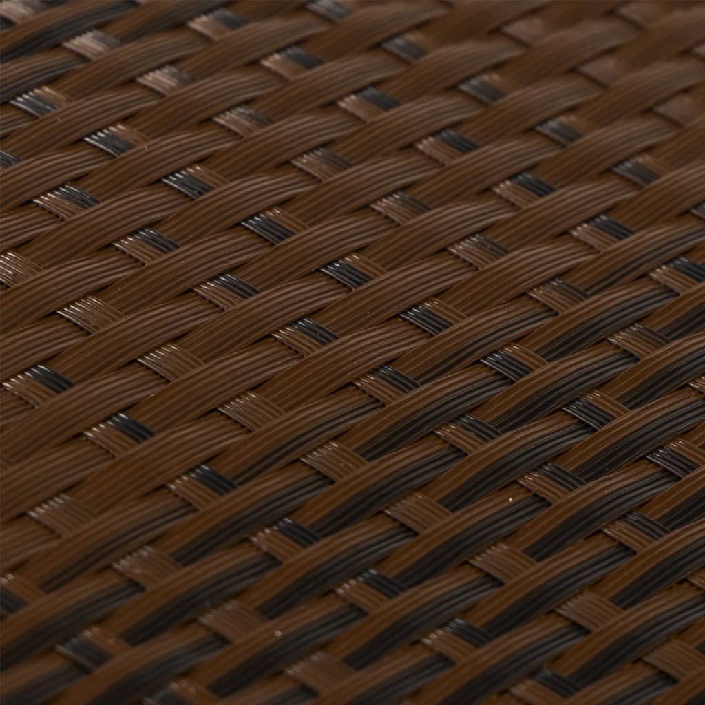 Balkonscherm 1000x80 cm poly rattan bruin en zwart is nu te koop bij PeponiXL, paradijselijk wonen!