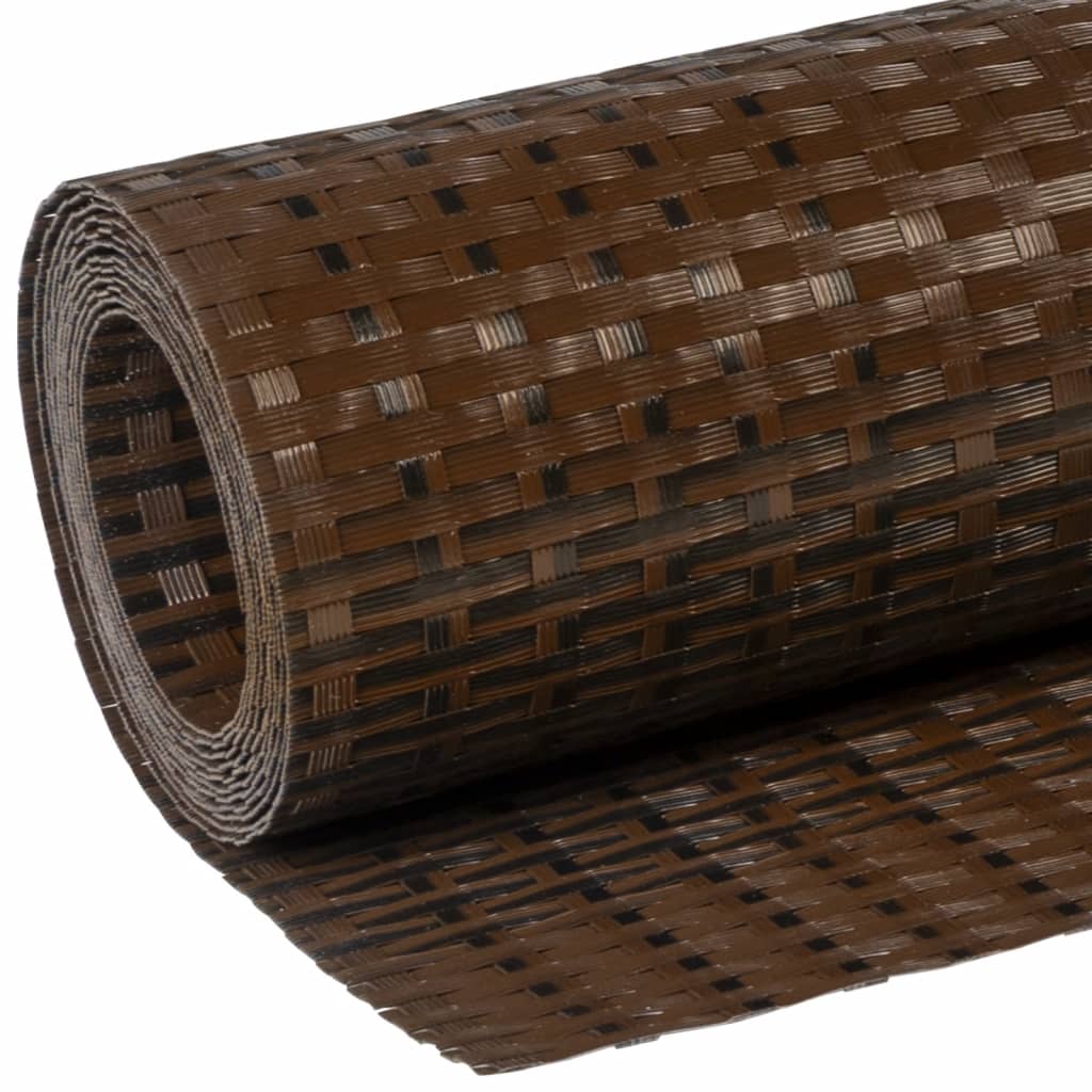 Balkonscherm 1000x80 cm poly rattan bruin en zwart is nu te koop bij PeponiXL, paradijselijk wonen!