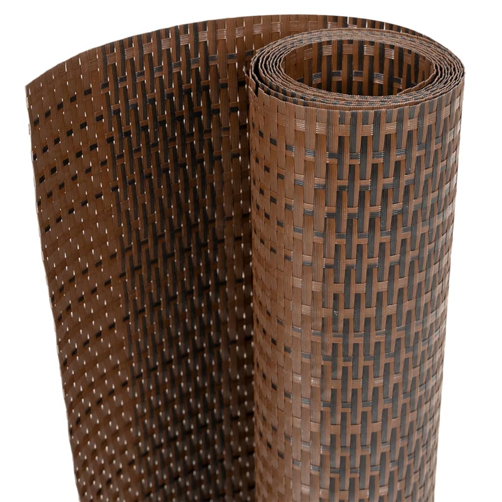 Balkonscherm 1000x90 cm poly rattan bruin en zwart is nu te koop bij PeponiXL, paradijselijk wonen!