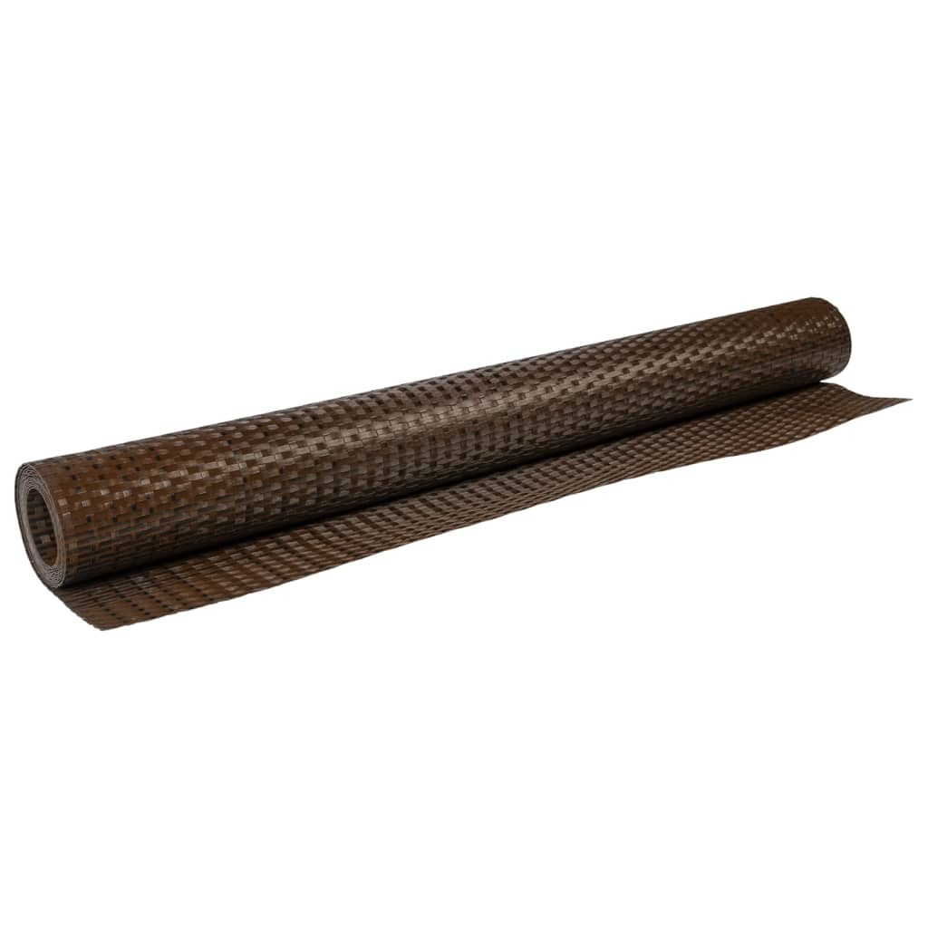 Balkonscherm 1000x90 cm poly rattan bruin en zwart is nu te koop bij PeponiXL, paradijselijk wonen!