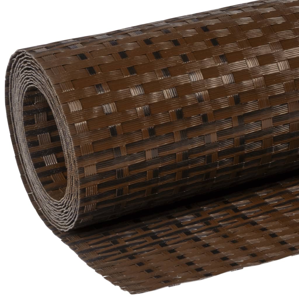 Balkonscherm 1000x90 cm poly rattan bruin en zwart is nu te koop bij PeponiXL, paradijselijk wonen!