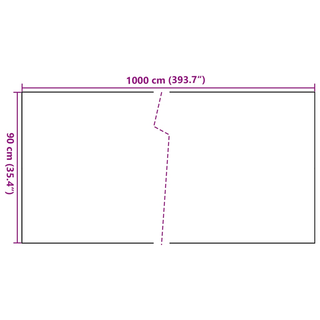Balkonscherm 1000x90 cm poly rattan bruin en zwart is nu te koop bij PeponiXL, paradijselijk wonen!