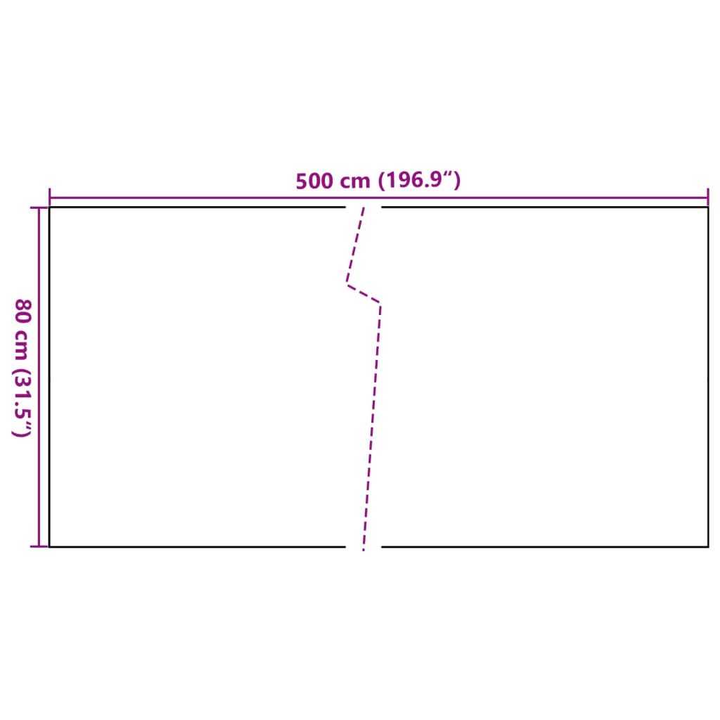 Balkonscherm 500x80 cm poly rattan lichtbruin is nu te koop bij PeponiXL, paradijselijk wonen!