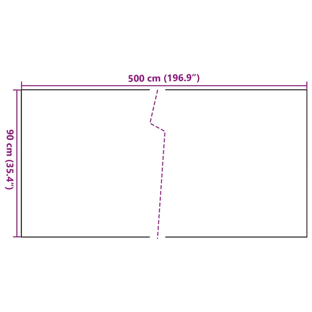 Balkonscherm 500x90 cm poly rattan lichtbruin is nu te koop bij PeponiXL, paradijselijk wonen!