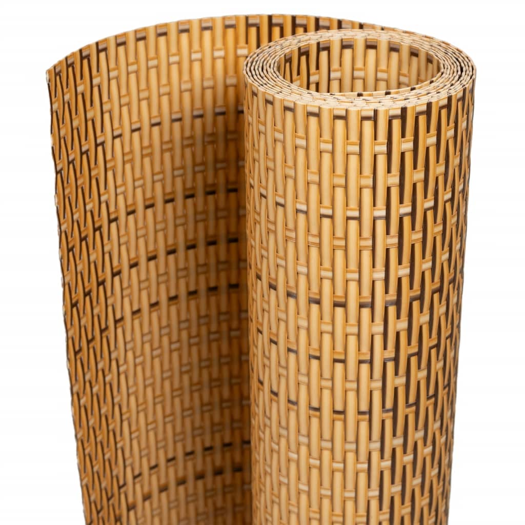Balkonscherm 600x90 cm poly rattan lichtbruin is nu te koop bij PeponiXL, paradijselijk wonen!