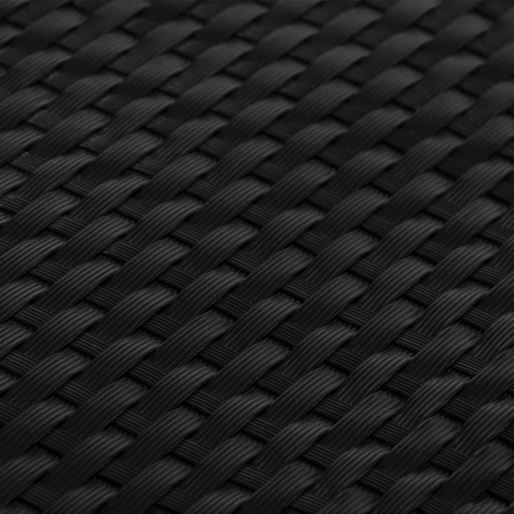 Balkonscherm 600x80 cm poly rattan zwart is nu te koop bij PeponiXL, paradijselijk wonen!