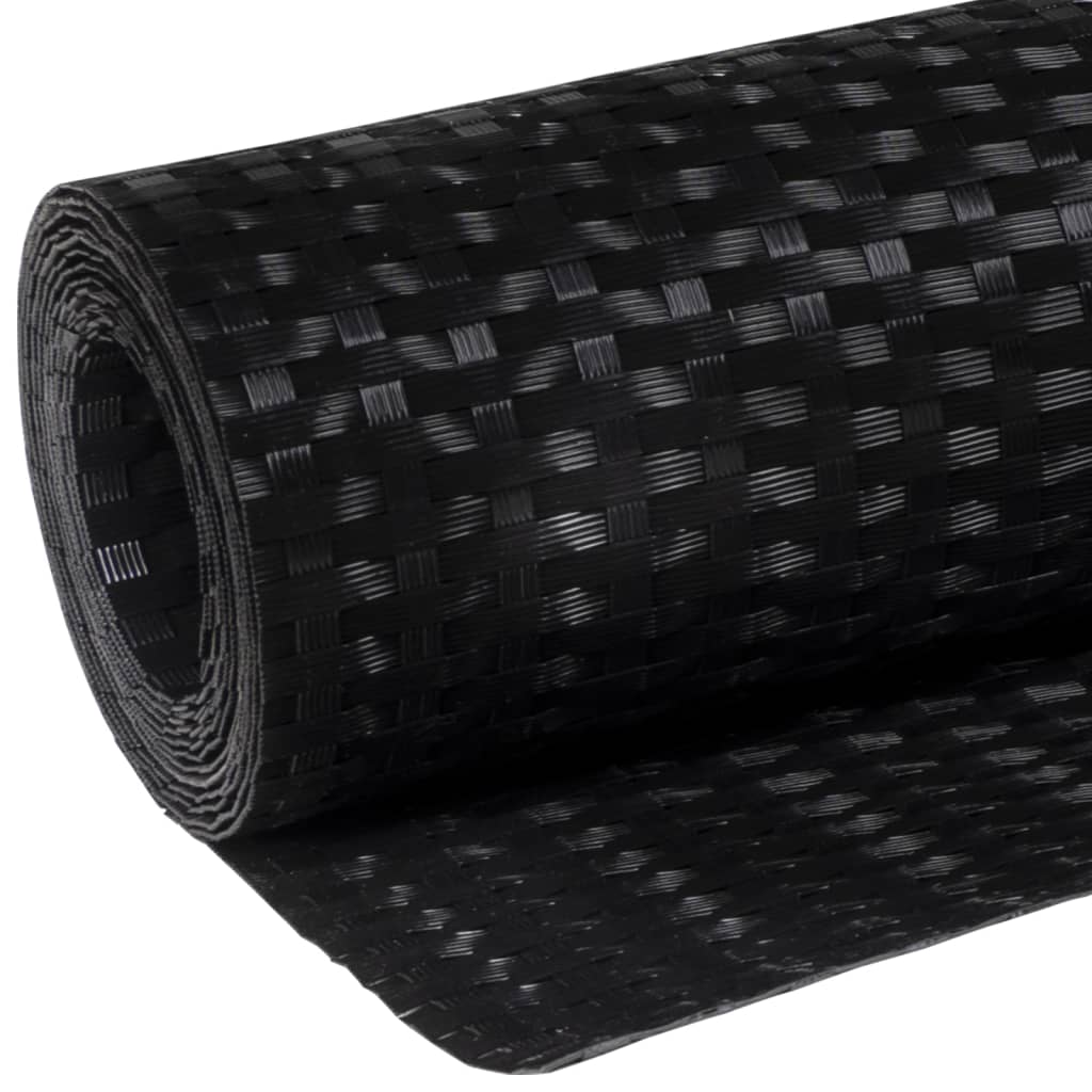 Balkonscherm 600x80 cm poly rattan zwart is nu te koop bij PeponiXL, paradijselijk wonen!