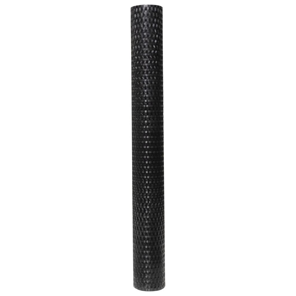 Balkonscherm 1000x80 cm poly rattan zwart is nu te koop bij PeponiXL, paradijselijk wonen!