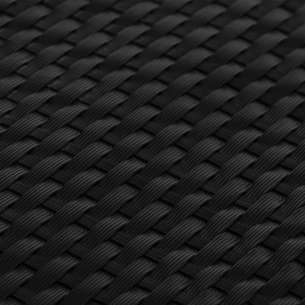 Balkonscherm 1000x80 cm poly rattan zwart is nu te koop bij PeponiXL, paradijselijk wonen!