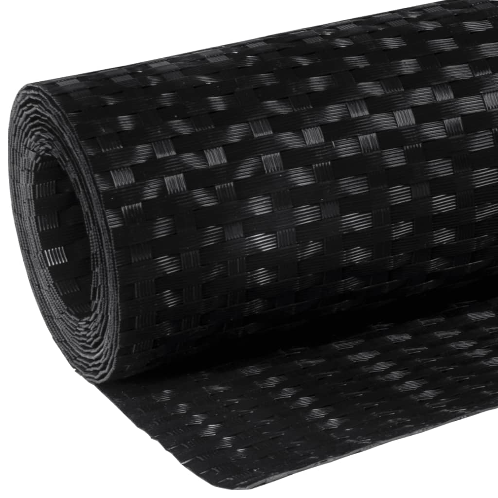 Balkonscherm 1000x80 cm poly rattan zwart is nu te koop bij PeponiXL, paradijselijk wonen!