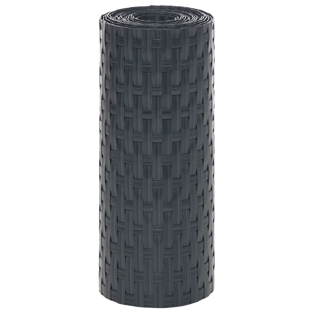 Balkonschermen 5 st 255x19 cm poly rattan antracietkleurig is nu te koop bij PeponiXL, paradijselijk wonen!