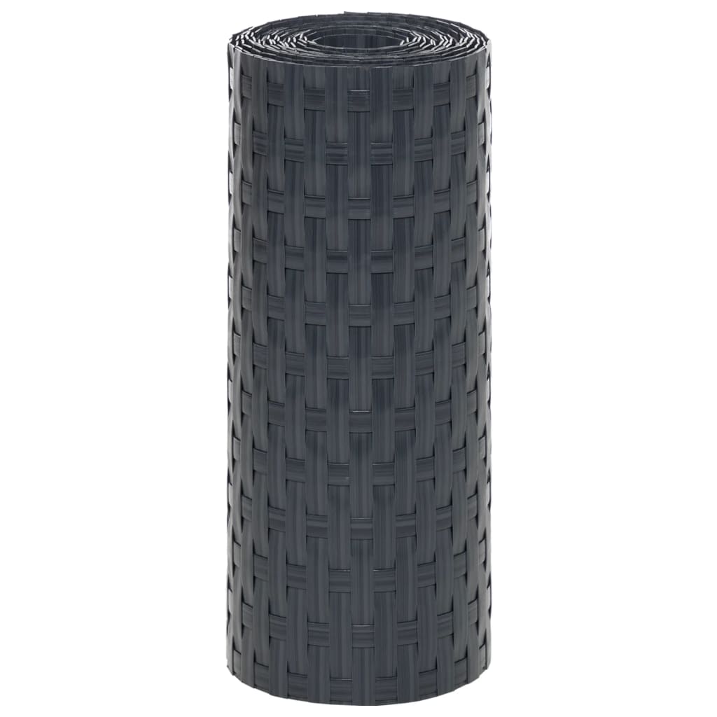 Balkonschermen 10 st 255x19 cm poly rattan antracietkleurig is nu te koop bij PeponiXL, paradijselijk wonen!
