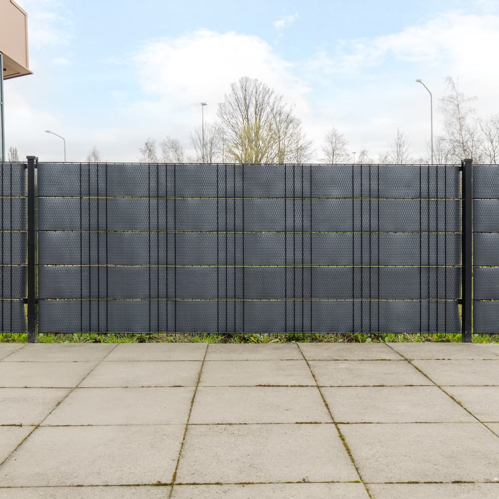 Balkonschermen 10 st 255x19 cm poly rattan antracietkleurig is nu te koop bij PeponiXL, paradijselijk wonen!