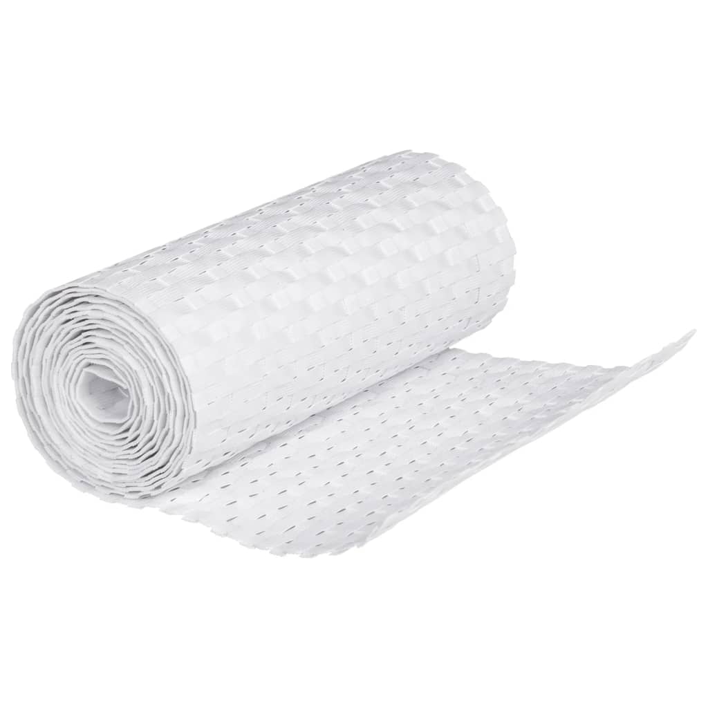 Balkonschermen 10 st 255x19 cm poly rattan wit is nu te koop bij PeponiXL, paradijselijk wonen!