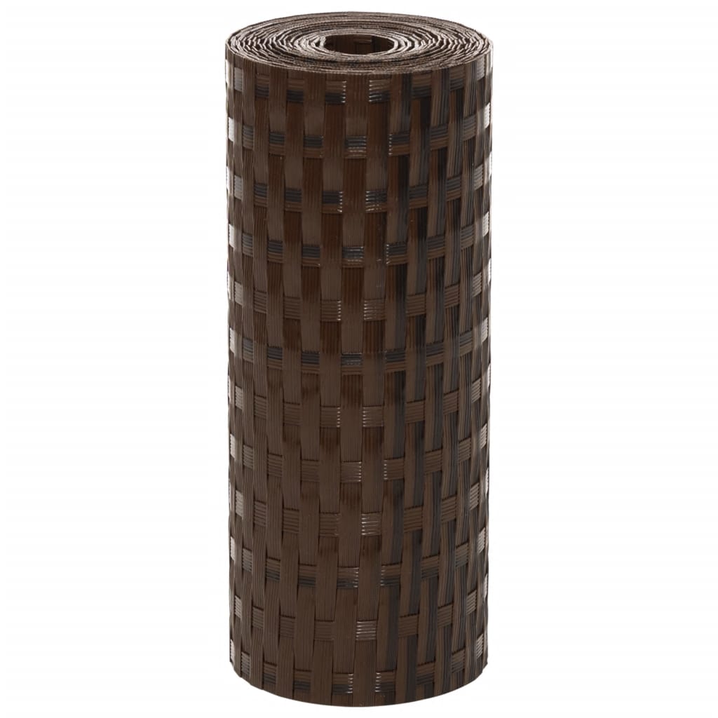 Balkonschermen 10 st 255x19 cm poly rattan bruin en zwart is nu te koop bij PeponiXL, paradijselijk wonen!