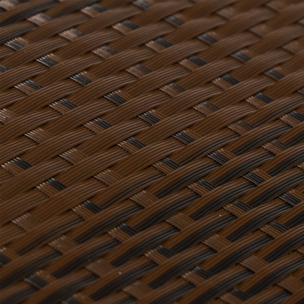 Balkonschermen 10 st 255x19 cm poly rattan bruin en zwart is nu te koop bij PeponiXL, paradijselijk wonen!