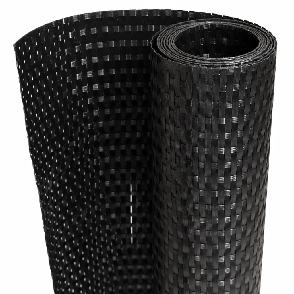 Balkonschermen 10 st 255x19 cm poly rattan zwart is nu te koop bij PeponiXL, paradijselijk wonen!