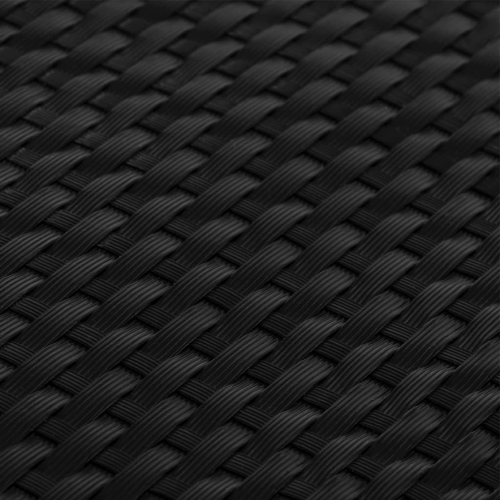 Balkonschermen 10 st 255x19 cm poly rattan zwart is nu te koop bij PeponiXL, paradijselijk wonen!