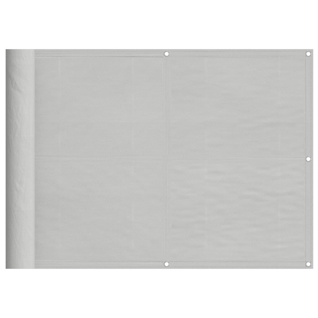 Balkonscherm 75x300 cm 100% oxford polyester lichtgrijs is nu te koop bij PeponiXL, paradijselijk wonen!