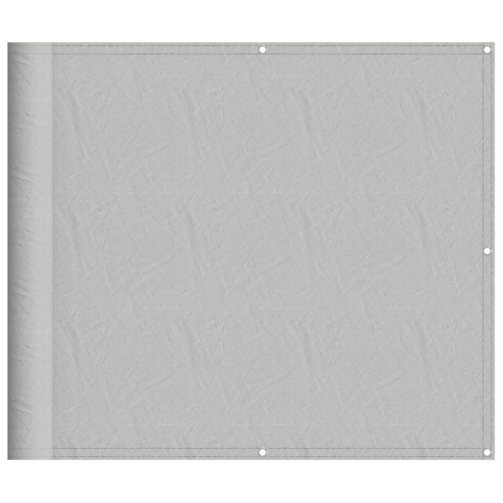 Balkonscherm 90x400 cm 100% oxford polyester lichtgrijs is nu te koop bij PeponiXL, paradijselijk wonen!