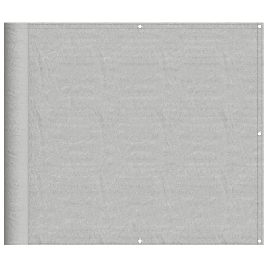 Balkonscherm 90x600 cm 100% oxford polyester lichtgrijs is nu te koop bij PeponiXL, paradijselijk wonen!