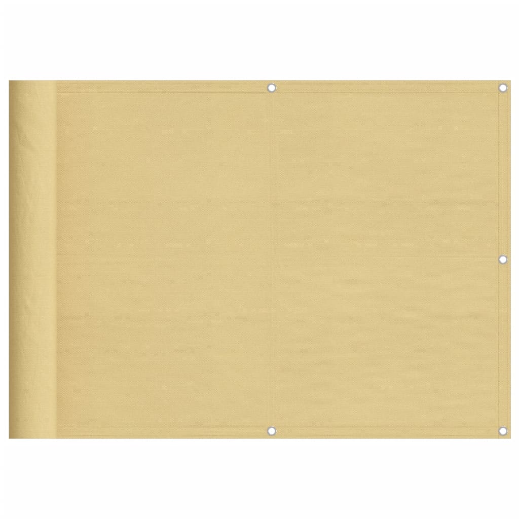 Balkonscherm 75x300 cm 100% oxford polyester zandkleurig is nu te koop bij PeponiXL, paradijselijk wonen!