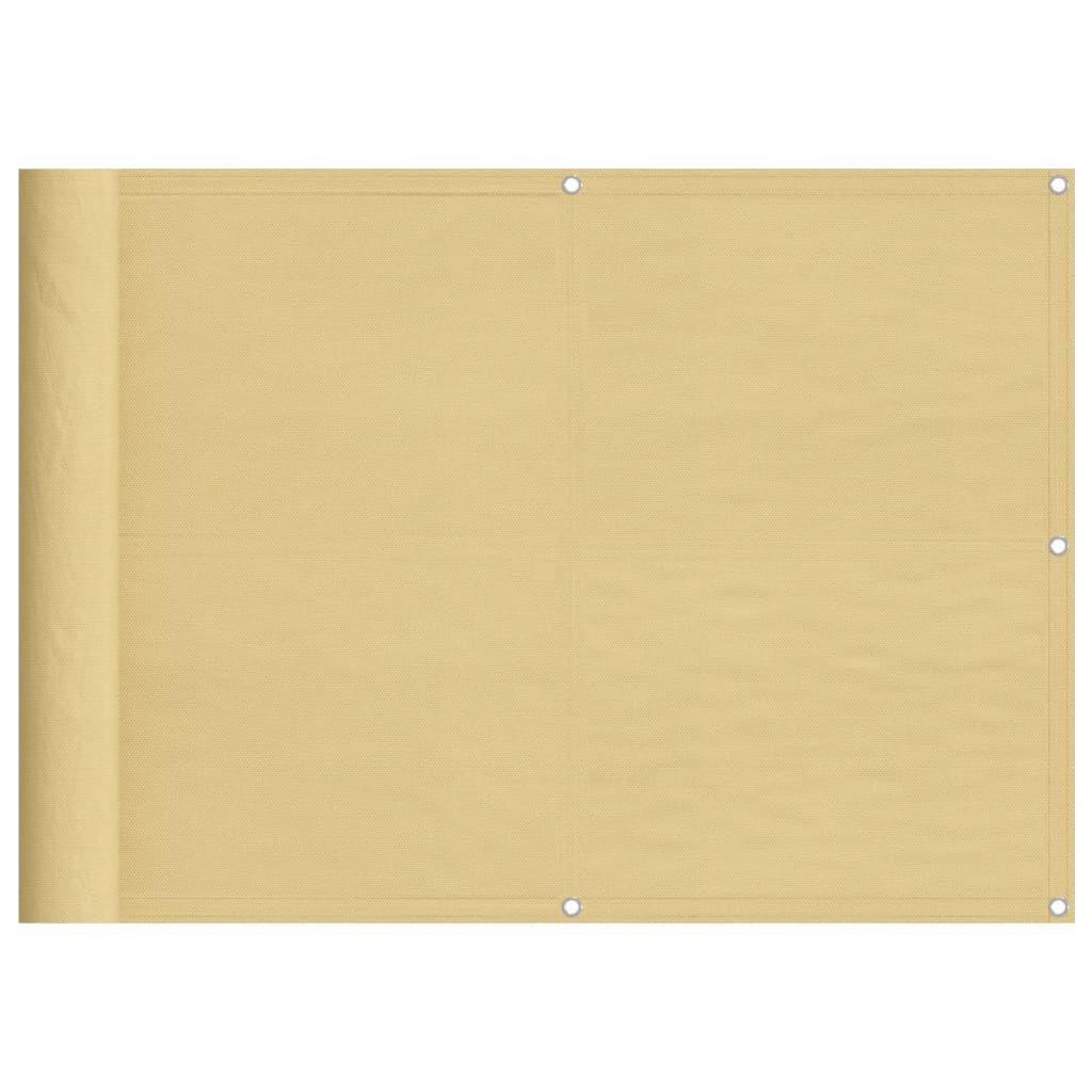 Balkonscherm 75x800 cm 100% oxford polyester zandkleurig is nu te koop bij PeponiXL, paradijselijk wonen!