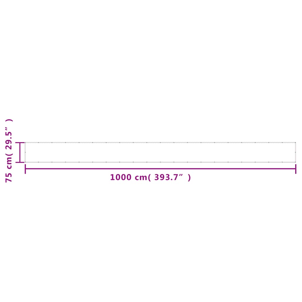 Balkonscherm 75x1000 cm 100% oxford polyester zandkleurig is nu te koop bij PeponiXL, paradijselijk wonen!