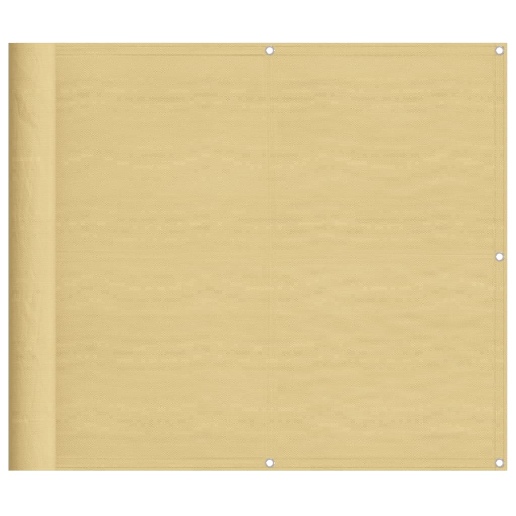 Balkonscherm 90x500 cm 100% oxford polyester zandkleurig is nu te koop bij PeponiXL, paradijselijk wonen!