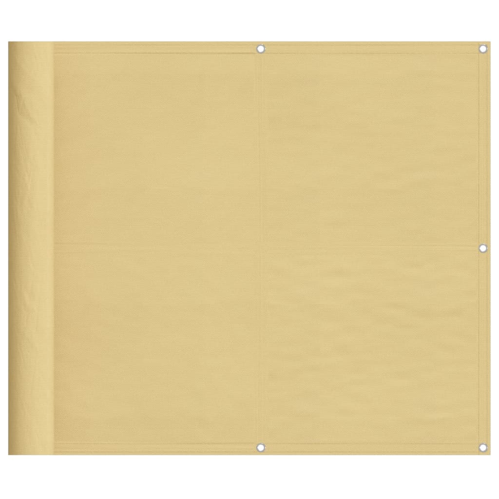 Balkonscherm 90x1000 cm 100% oxford polyester zandkleurig is nu te koop bij PeponiXL, paradijselijk wonen!