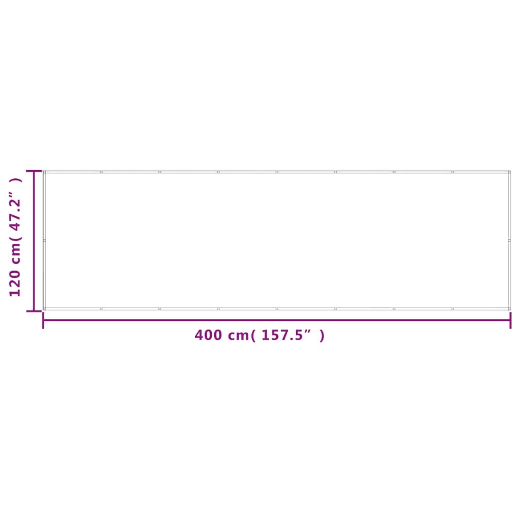 Balkonscherm 120x400 cm 100% oxford polyester zandkleurig is nu te koop bij PeponiXL, paradijselijk wonen!