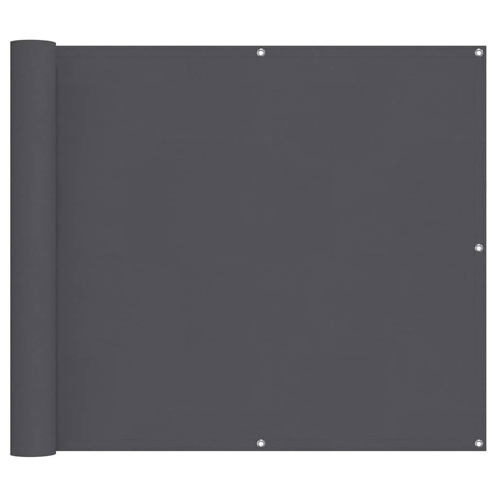 Balkonscherm 90x700 cm 100% oxford polyester antracietkleurig is nu te koop bij PeponiXL, paradijselijk wonen!