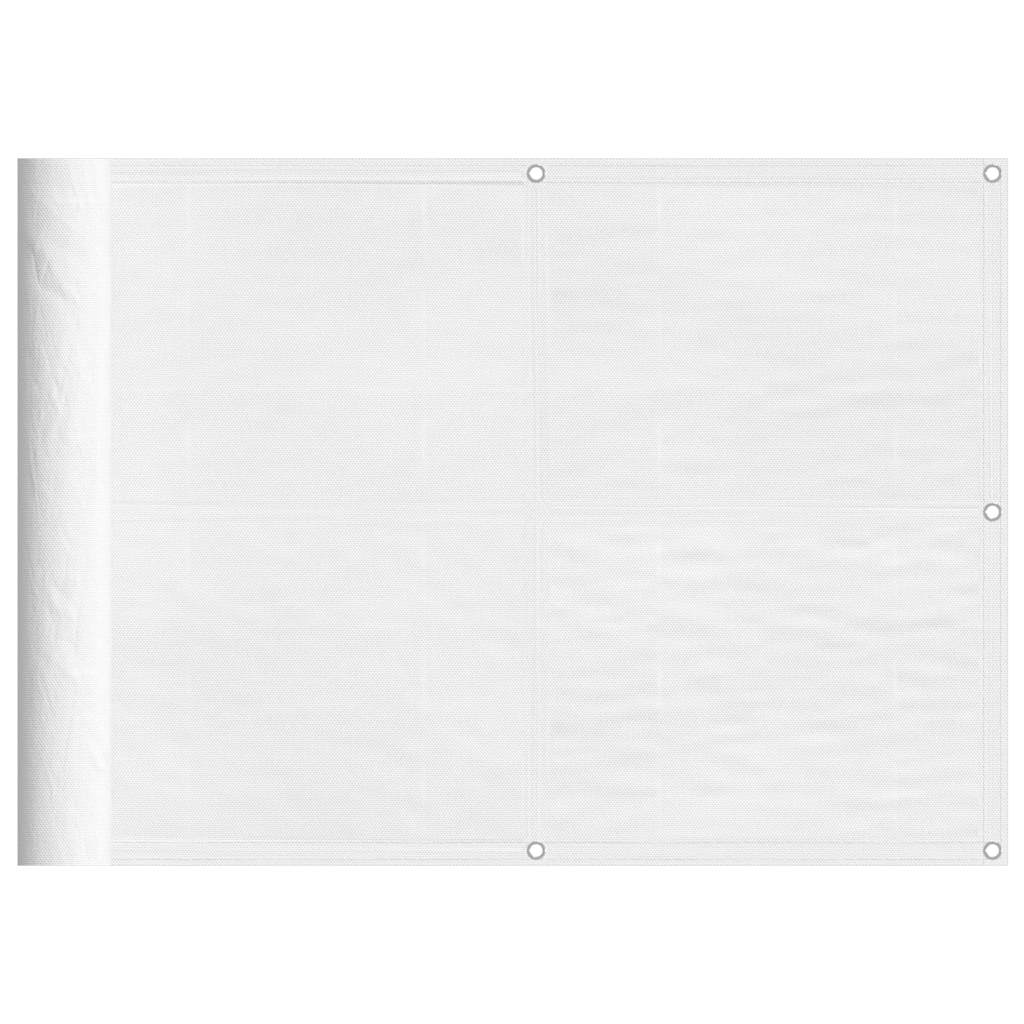 Balkonscherm 75x800 cm 100% oxford polyester wit is nu te koop bij PeponiXL, paradijselijk wonen!