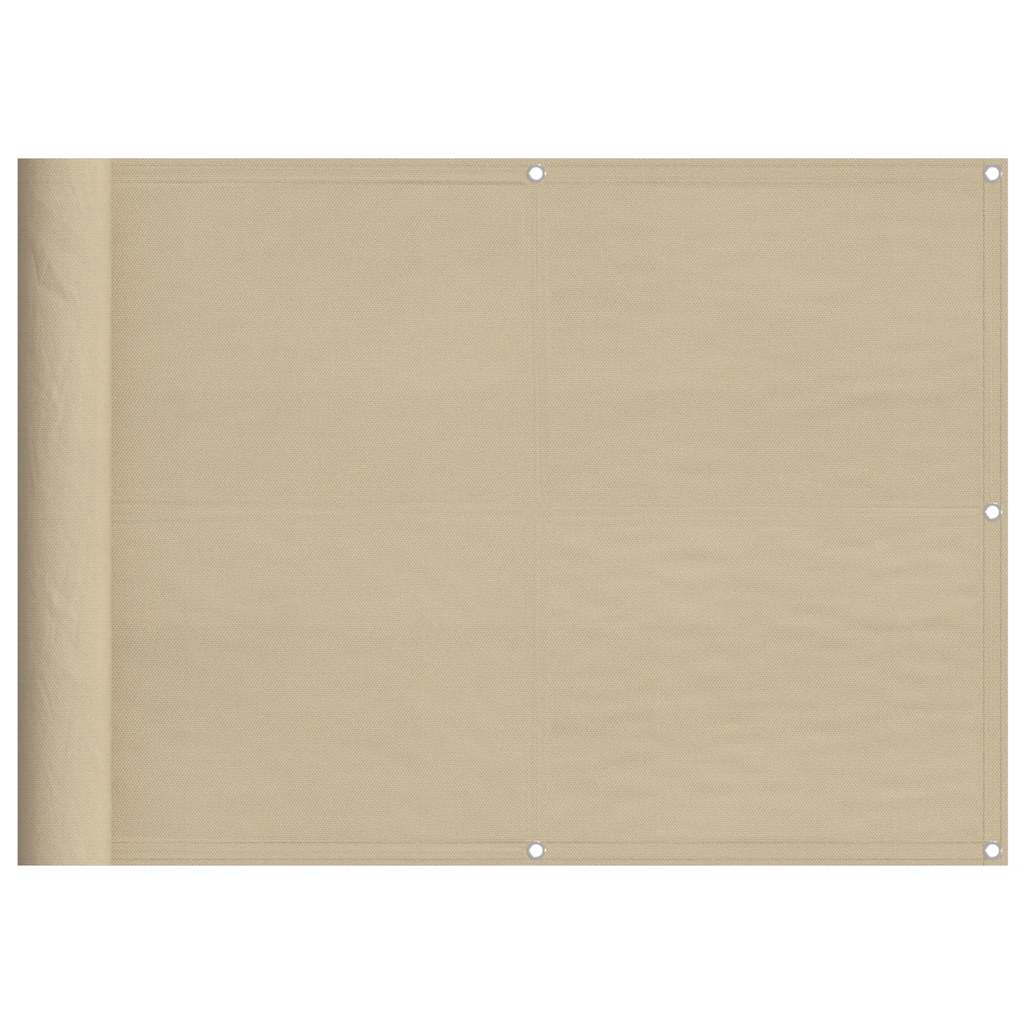 Balkonscherm 75x700 cm 100% oxford polyester beige is nu te koop bij PeponiXL, paradijselijk wonen!