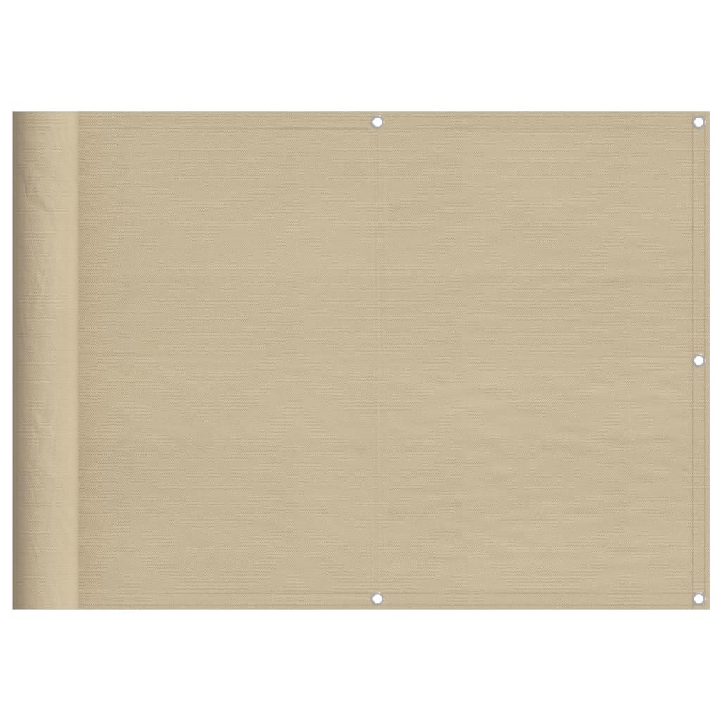 Balkonscherm 75x800 cm 100% oxford polyester beige is nu te koop bij PeponiXL, paradijselijk wonen!