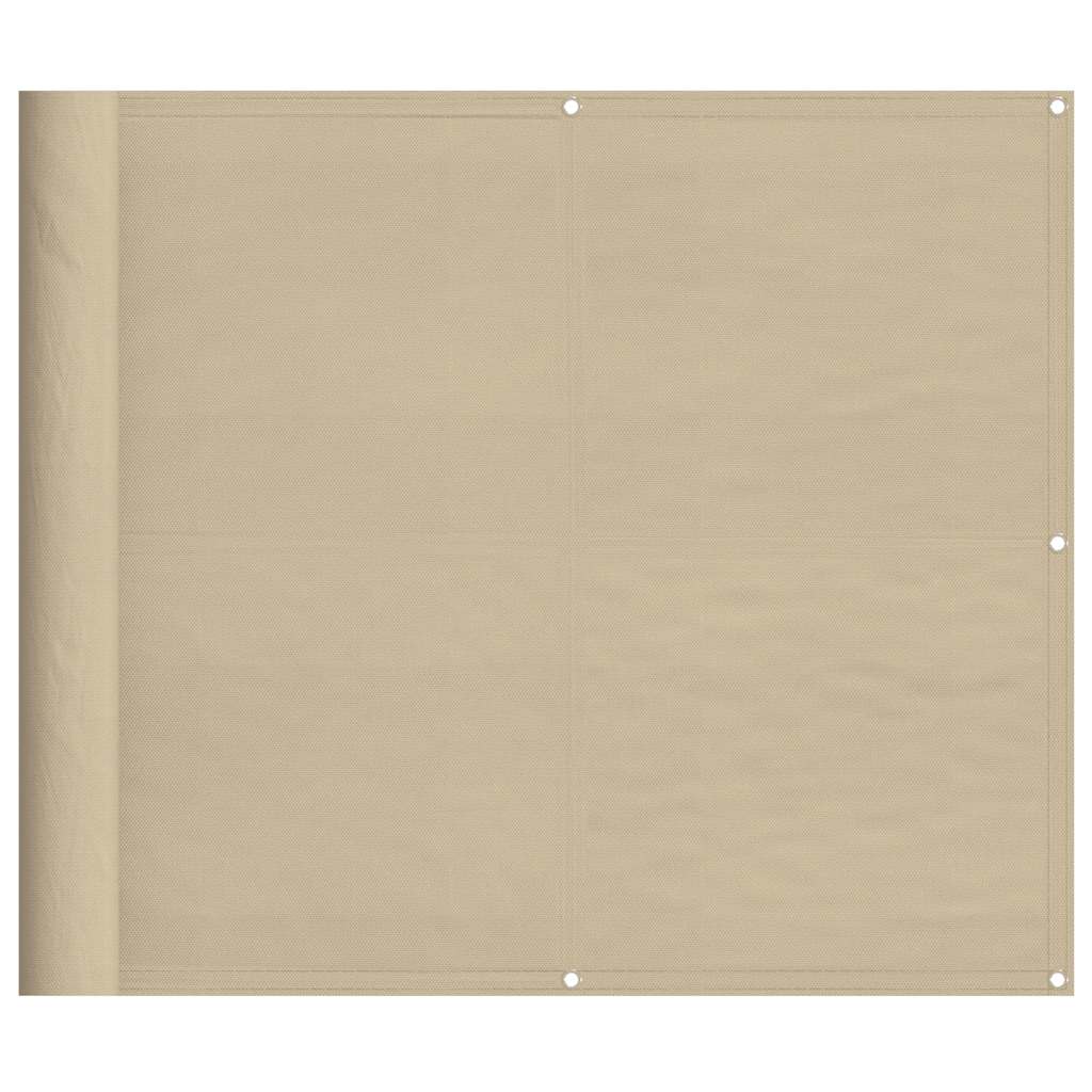 Balkonscherm 90x800 cm 100% oxford polyester beige is nu te koop bij PeponiXL, paradijselijk wonen!