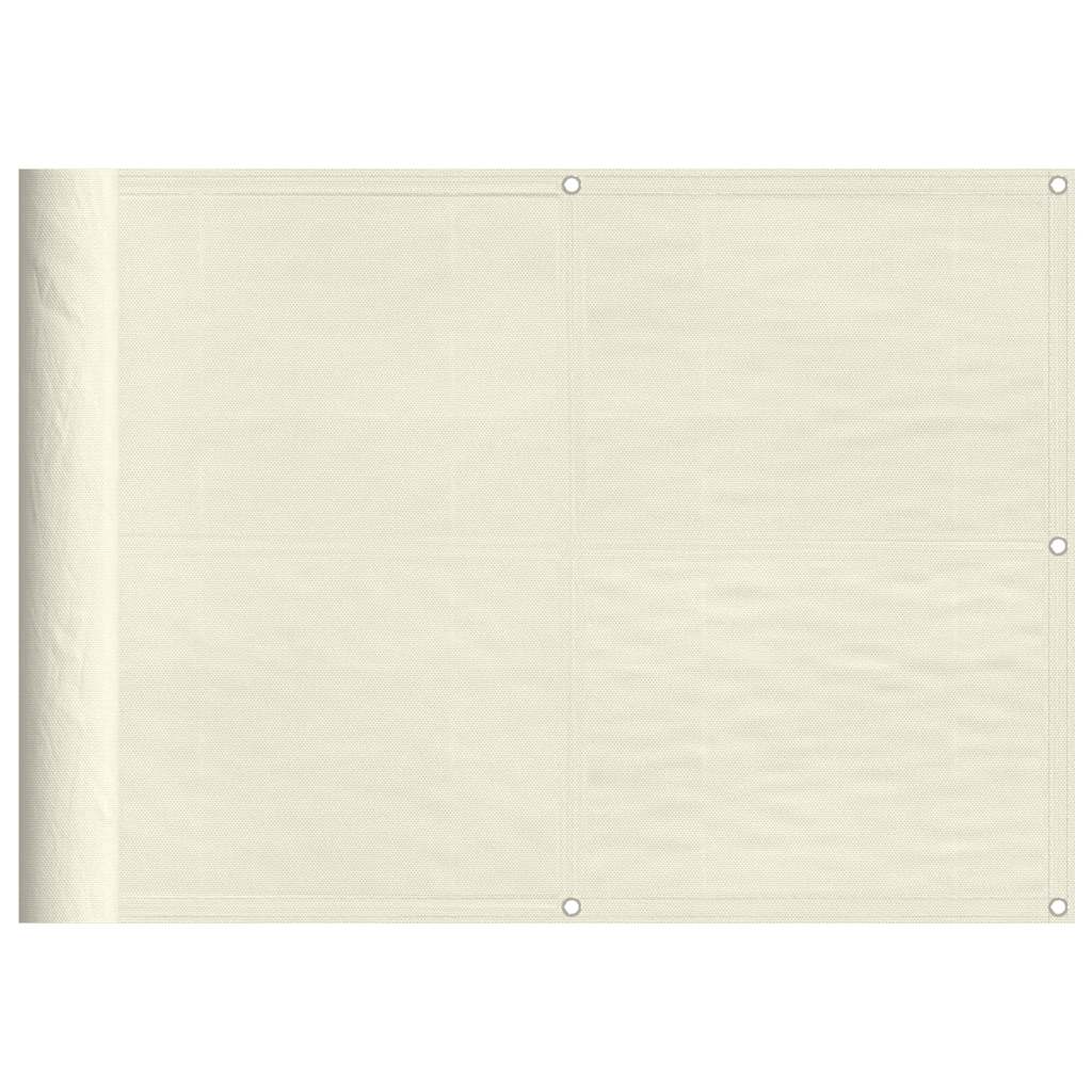 Balkonscherm 75x800 cm 100% oxford polyester crèmekleurig is nu te koop bij PeponiXL, paradijselijk wonen!