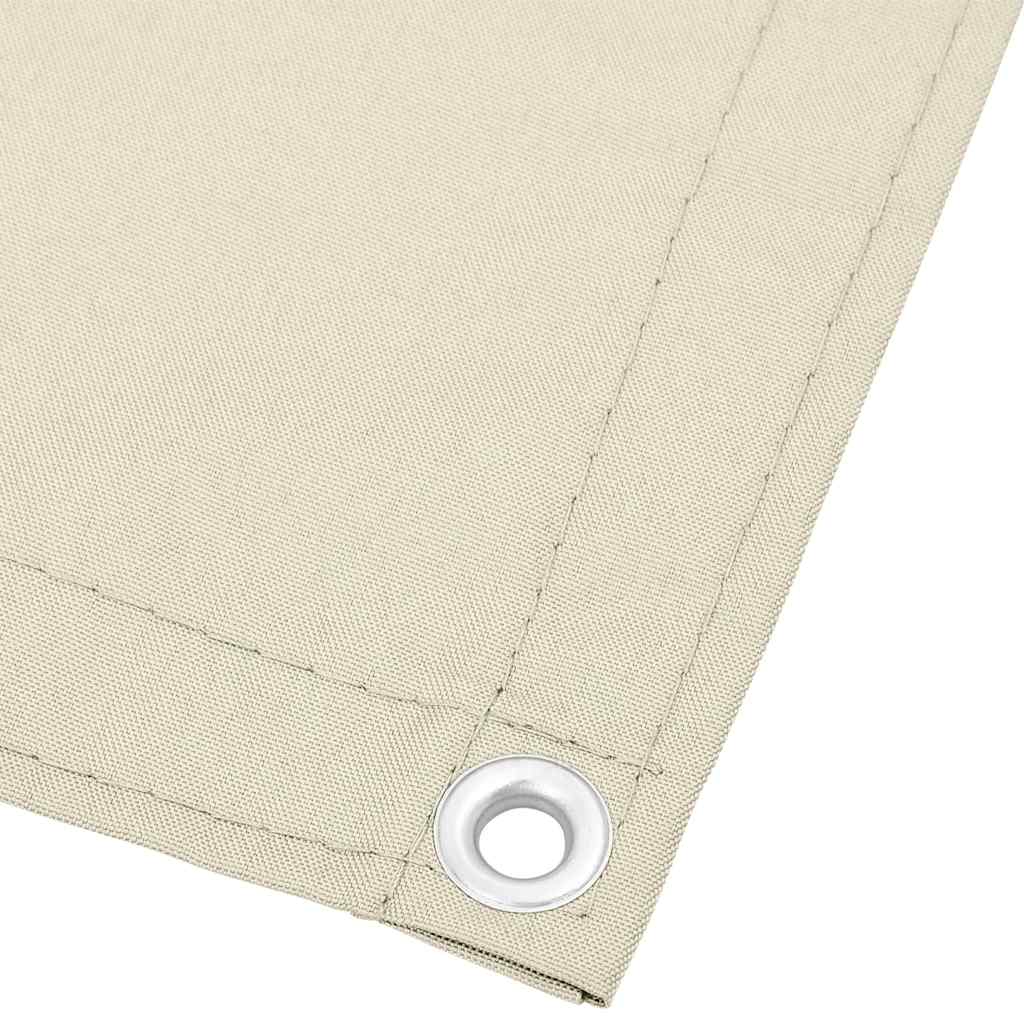 Balkonscherm 75x800 cm 100% oxford polyester crèmekleurig is nu te koop bij PeponiXL, paradijselijk wonen!