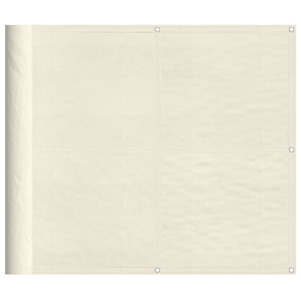 Balkonscherm 90x800 cm 100% oxford polyester crèmekleurig is nu te koop bij PeponiXL, paradijselijk wonen!