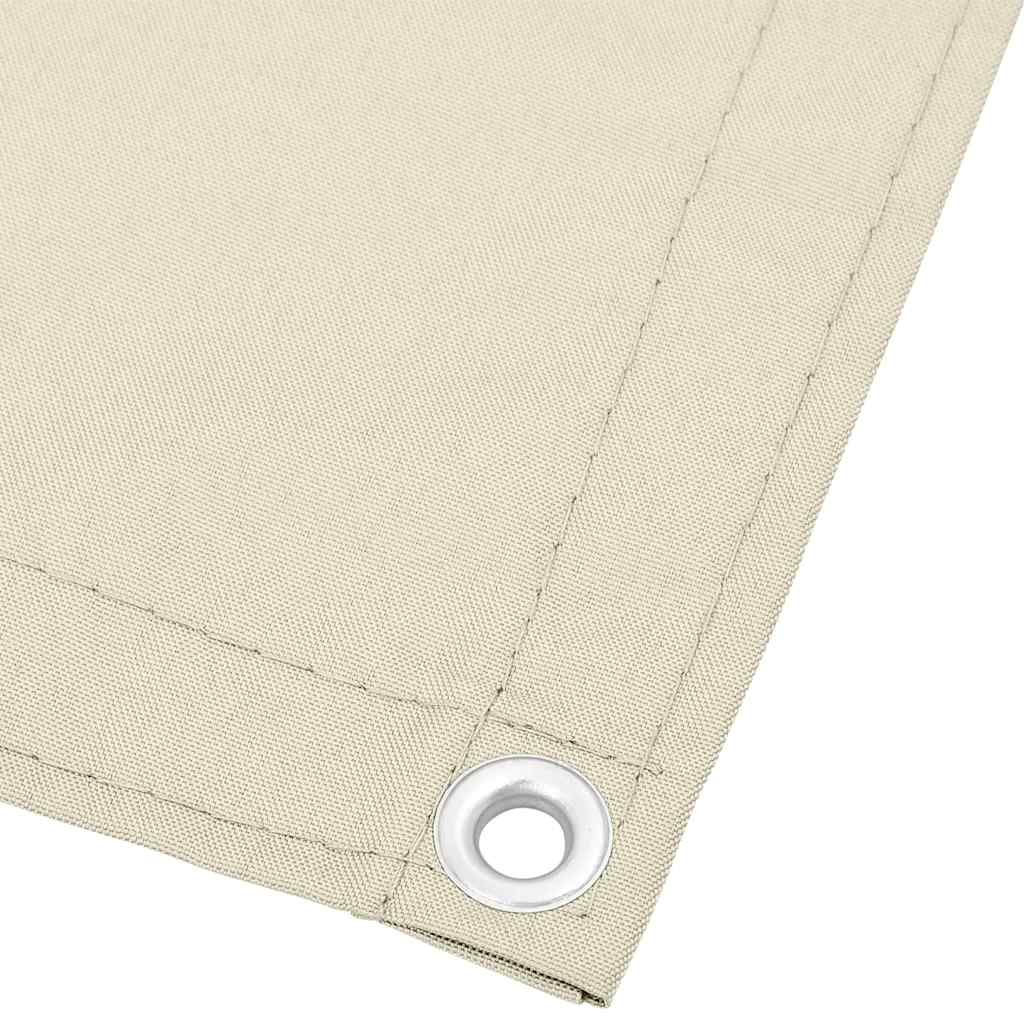 Balkonscherm 90x800 cm 100% oxford polyester crèmekleurig is nu te koop bij PeponiXL, paradijselijk wonen!