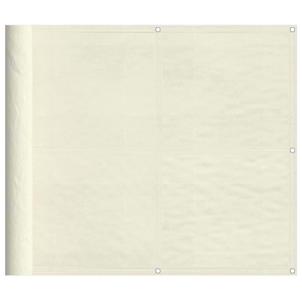 Balkonscherm 90x1000 cm 100% oxford polyester crèmekleurig is nu te koop bij PeponiXL, paradijselijk wonen!